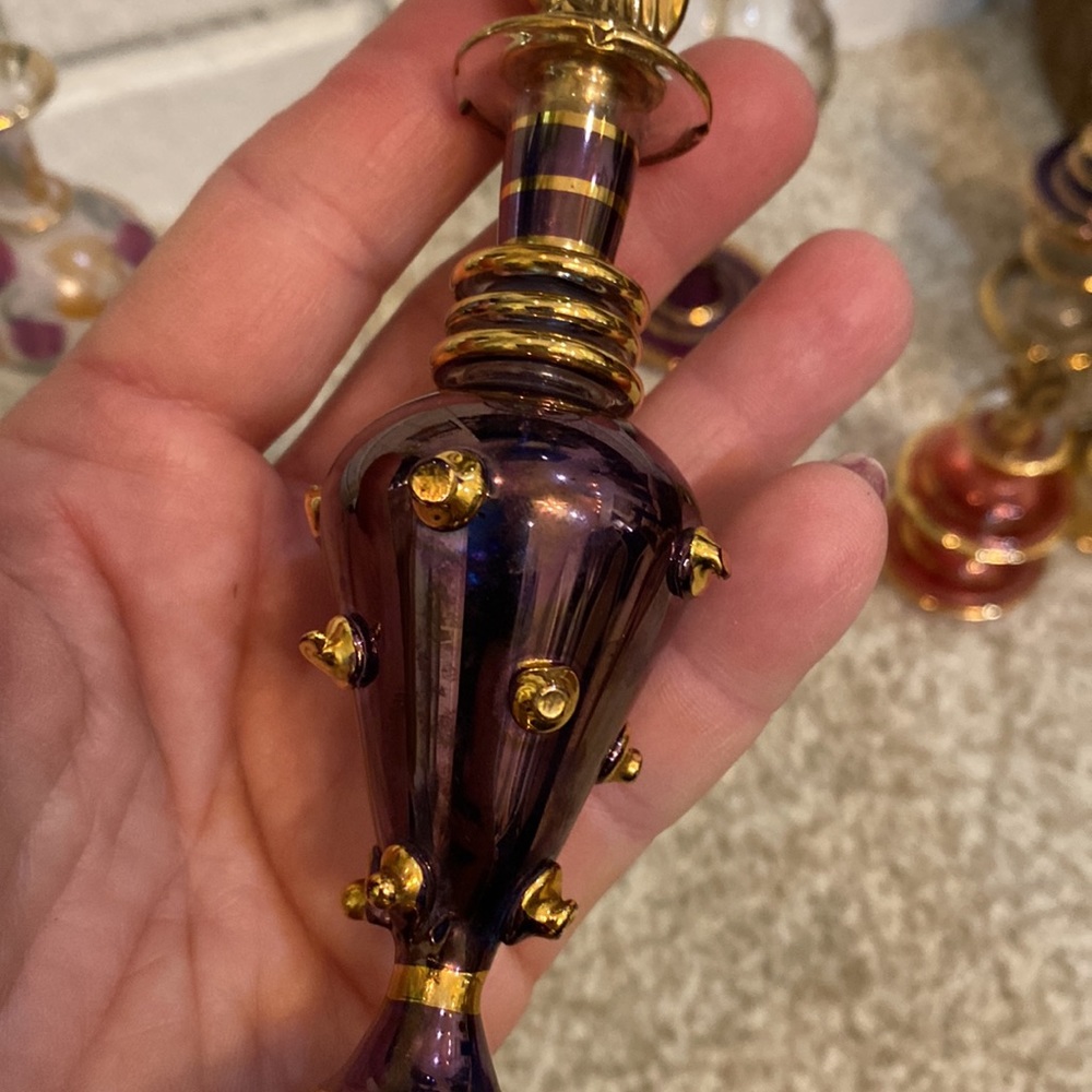 Egyptian Handblown glass perfume bottles - Picture 7 of 13